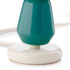 Lampe de table basse en céramique en 2 couleurs fabriquée en Italie - Berimbau Viadurini