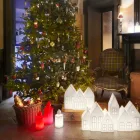 Lampe de table à bougie lumineuse blanche ou rouge Design par Slide - Fiammetta Viadurini