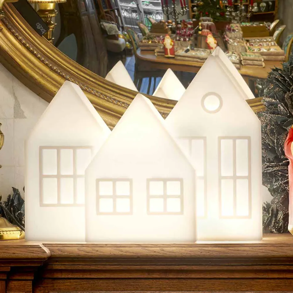 Lampe à poser Casette Led Blanc ou Rouge Design Slide Made in Italy - Kolme Viadurini