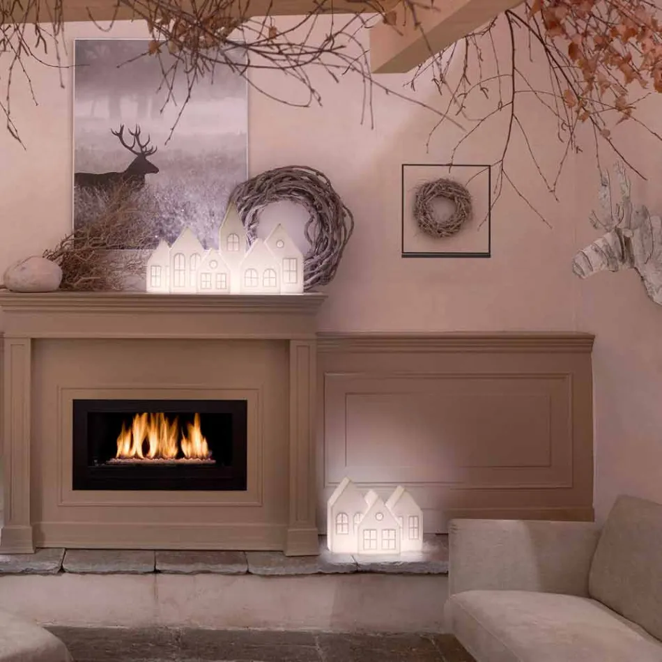 Lampe à poser Casette Led Blanc ou Rouge Design Slide Made in Italy - Kolme Viadurini