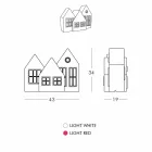 Lampe à poser Casette Led Blanc ou Rouge Design Slide Made in Italy - Kolme Viadurini