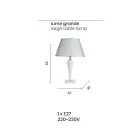 Lampe de table et abat-jour en verre italien classique fait à la main - Rapallo Viadurini