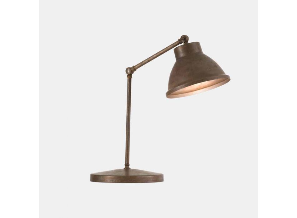Lampe de Table avec Joint en Laiton et Fer Design Vintage - Loft par Il Fanale Viadurini