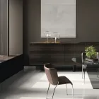 Lampe de table avec structure en métal brillant Made in Italy - Donatina Viadurini