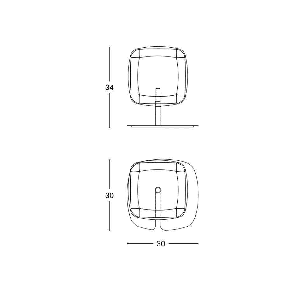 Lampe de table avec structure en métal brillant Made in Italy - Donatina Viadurini
