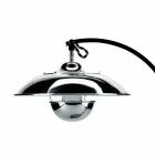 Lampe de Table avec Structure en Chêne et Métal Made in Italy - Lumetto Viadurini