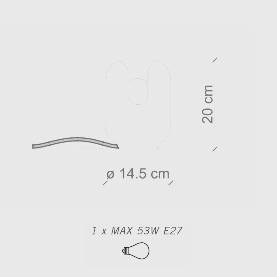 Lampe de table de style moderne en céramique fabriquée en Italie - Batucada Viadurini