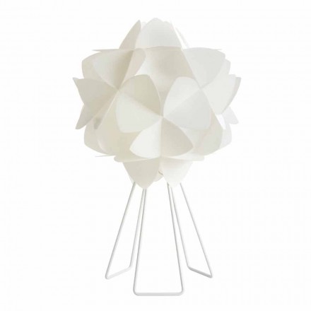 Lampe de table perle moderne design blanc, diamètre 46 cm Kaly Viadurini