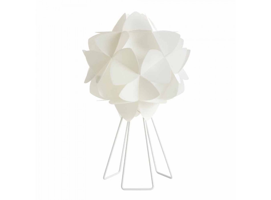 Lampe de table perle moderne design blanc, diamètre 46 cm Kaly Viadurini