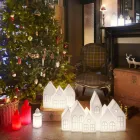 Lampe de table design avec maisons à led blanches ou rouges Design Slide - Kuusi Viadurini