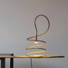 Lampe de table design effet cuivre bruni Made in Italy - Fusillo Viadurini