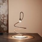 Lampe de table design en cuivre effet bruni Made in Italy - Fusillo Viadurini