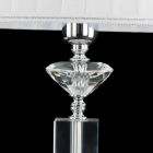 verre design lampe et table en cristal Ivy, fabriqué en Italie Viadurini