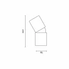 Lampe à poser en céramique au design moderne fabriquée en Italie, en Asie Viadurini