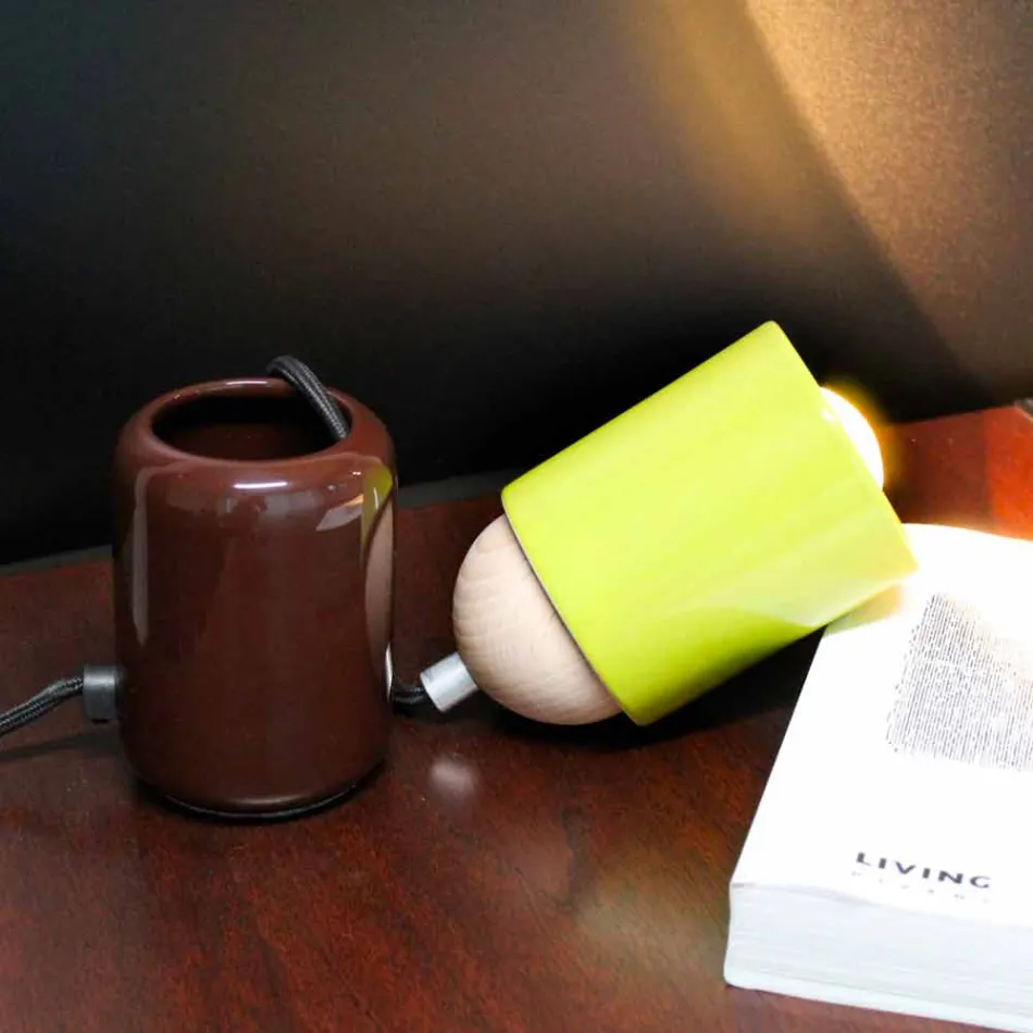 Lampe à poser en céramique au design moderne fabriquée en Italie, en Asie Viadurini