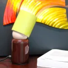 Lampe à poser en céramique au design moderne fabriquée en Italie, en Asie Viadurini