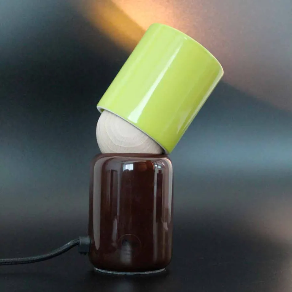 Lampe à poser en céramique au design moderne fabriquée en Italie, en Asie Viadurini