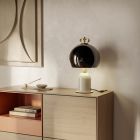 Lampe de Table en Aluminium et Laiton 3 Finitions de Luxe - Bonton by Il Fanale Viadurini
