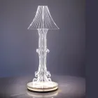 Lampe de table Aurel en plexiglas, disponible en deux tailles, fabriquée en Italie Viadurini