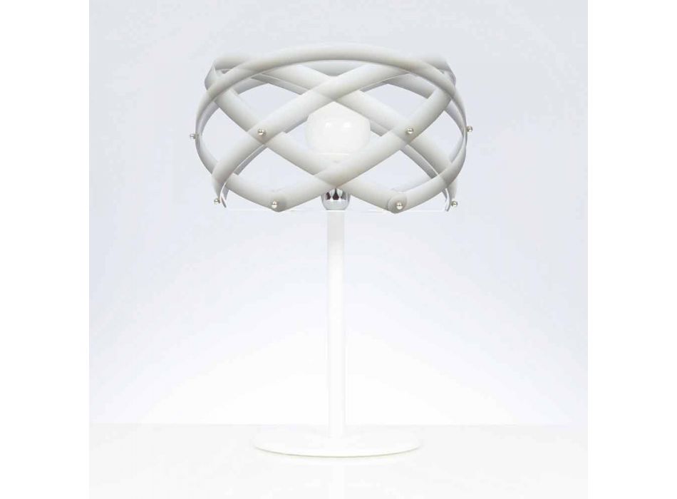 Table de méthacrylate Lampe avec décorum de nuance, diam.40 cm, Vanna Viadurini