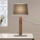 Lampe de table en métal avec abat-jour en tissu Made in Italy - Jump Viadurini