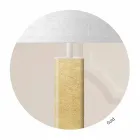 Lampe de table en métal avec abat-jour en tissu Made in Italy - Jump Viadurini