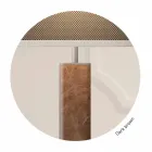 Lampe de table en métal avec abat-jour en tissu Made in Italy - Jump Viadurini