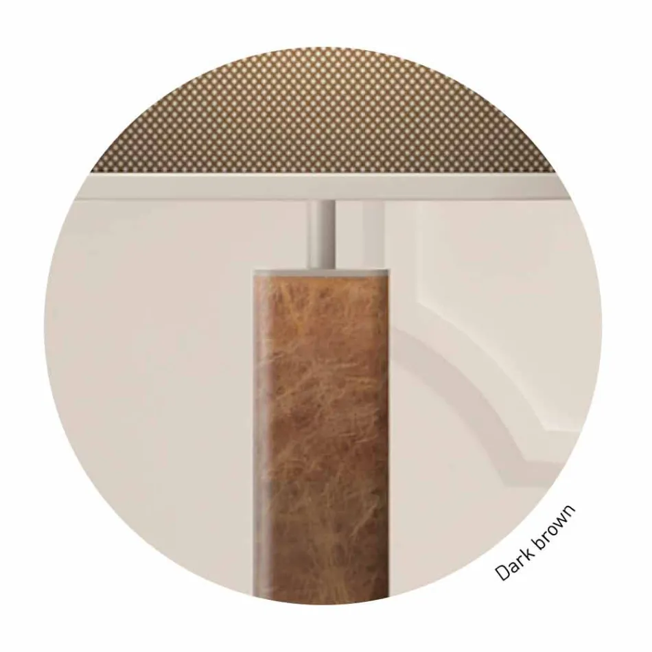 Lampe de table en métal avec abat-jour en tissu Made in Italy - Jump Viadurini