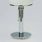 Lampe de Table en Opaline avec Structure Chrome Fabriquée en Italie - Toronto Viadurini