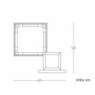 Lampe de Table en Laiton et Résine avec Base en Marbre Made in Italy - Quizza Viadurini