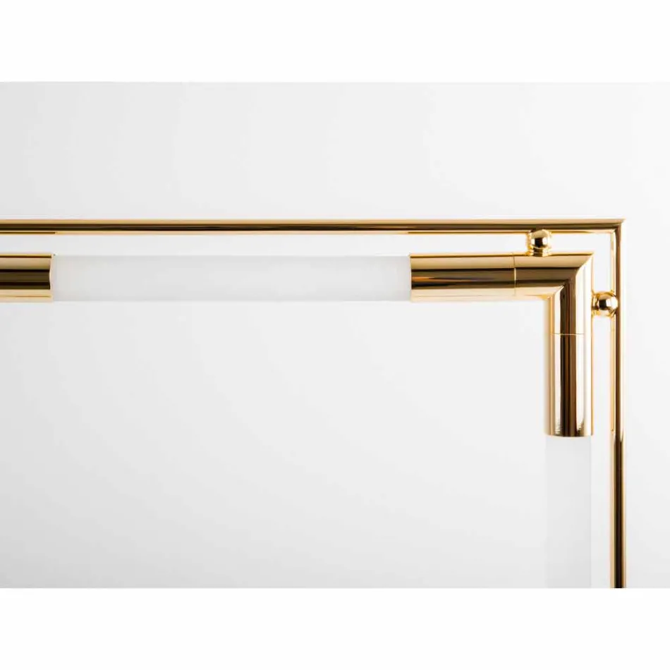 Lampe de Table en Laiton et Résine avec Base en Marbre Made in Italy - Quizza Viadurini