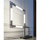 Lampe de Table en Laiton et Résine avec Base en Marbre Made in Italy - Quizza Viadurini