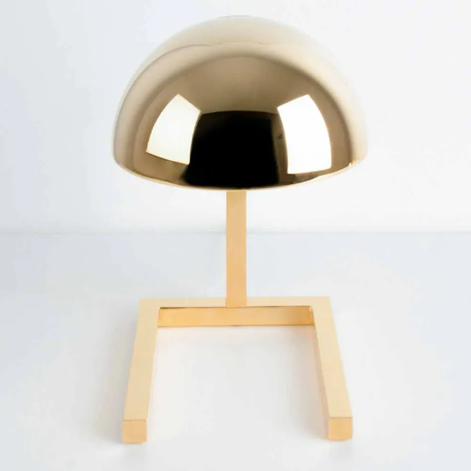 Lampe de Table en Laiton avec Finition Or ou Palladium Made in Italy - Adana Viadurini