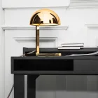 Lampe de Table en Laiton avec Finition Or ou Palladium Made in Italy - Adana Viadurini