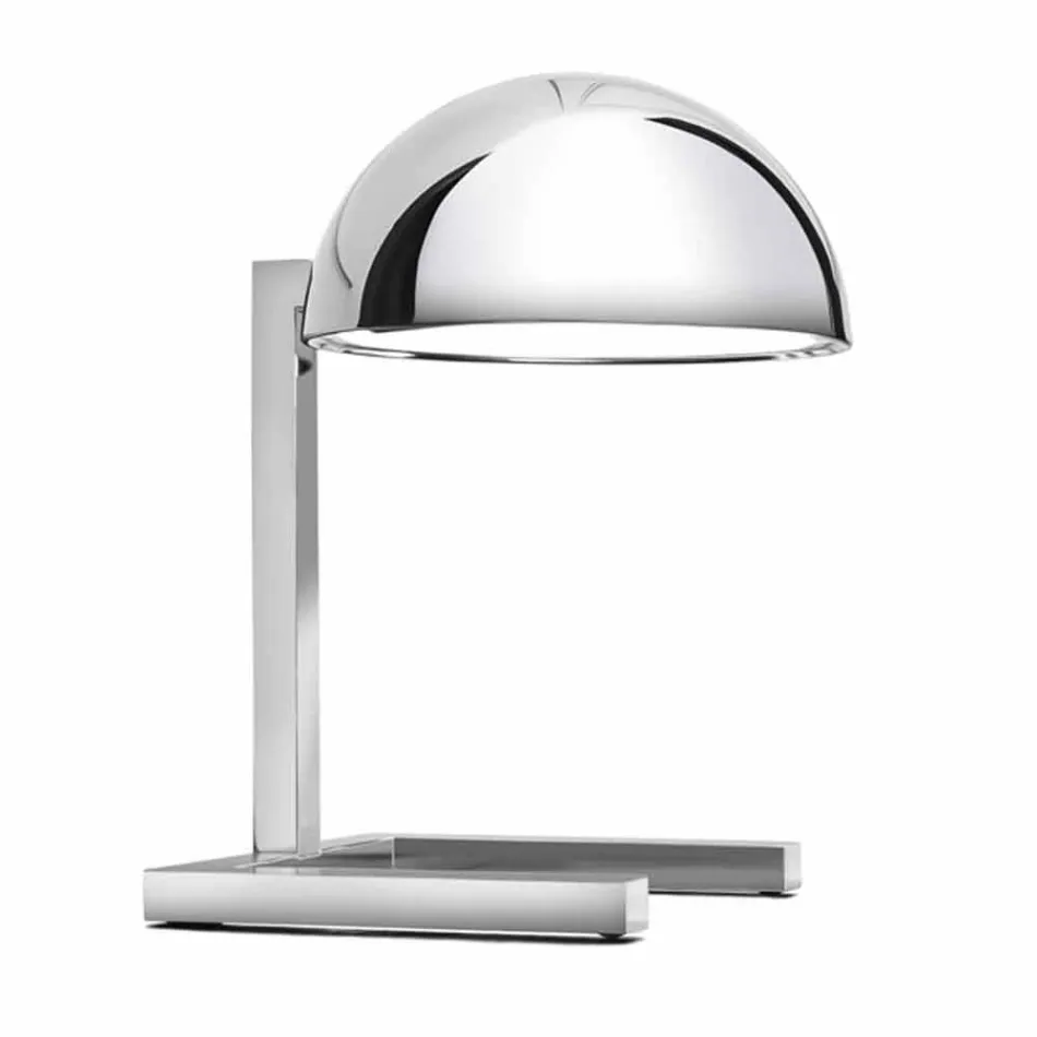 Lampe de Table en Laiton avec Finition Or ou Palladium Made in Italy - Adana Viadurini