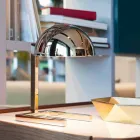 Lampe de Table en Laiton avec Finition Or ou Palladium Made in Italy - Adana Viadurini