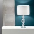 Lampe de table en verre artisanal et métal de style classique - Mindful