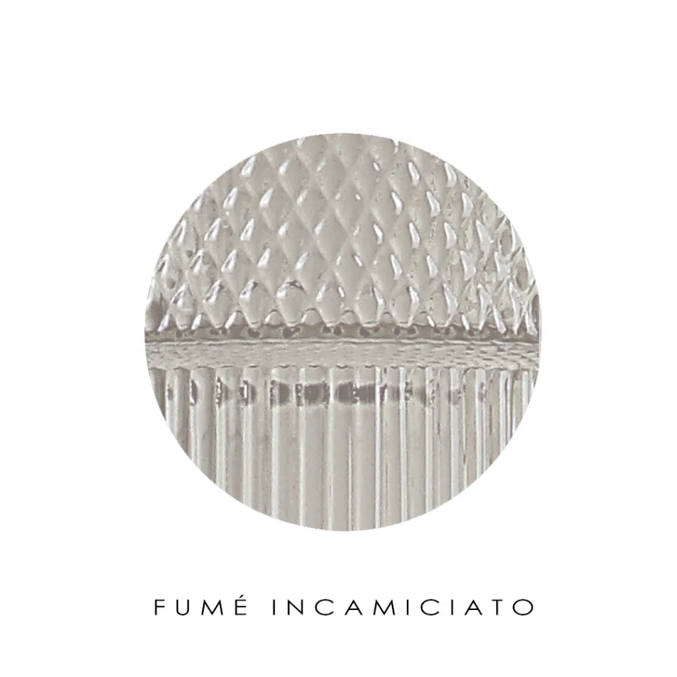 Lampe de Table en Verre Soufflé à Venise et Métal - Satomi Viadurini