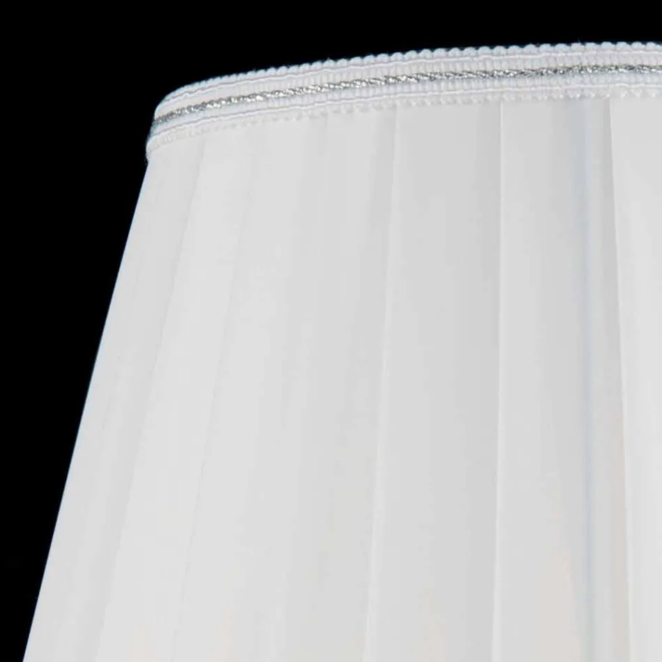 Lampe table en verre transparent et cristallo Ivy, fabriqué en Italie Viadurini