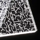 Lampe De Table Led Cristal Acrylique Plié Laser Décor - Possett Viadurini