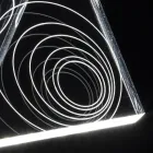 Lampe De Table Led Cristal Acrylique Plié Laser Décor - Possett Viadurini