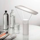 Lampe de table moderne en résine et coton blanc Made in Italy - Fiera Viadurini