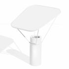 Lampe de table moderne en résine et coton blanc Made in Italy - Fiera Viadurini