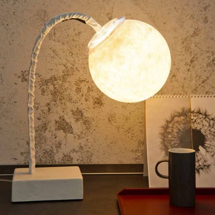 Lampe de table moderne à tige flexible In-es.artdesign MicroT Luna Viadurini