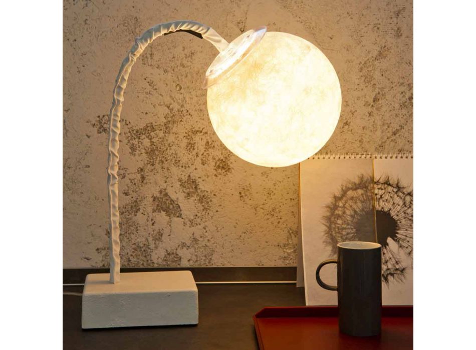 Lampe de table moderne à tige flexible In-es.artdesign MicroT Luna Viadurini