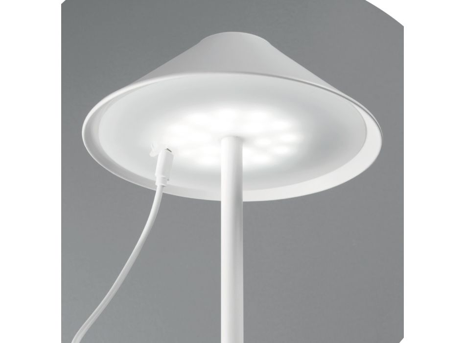 Lampe de table d'extérieur avec chargement USB et système tactile - Virghi Viadurini