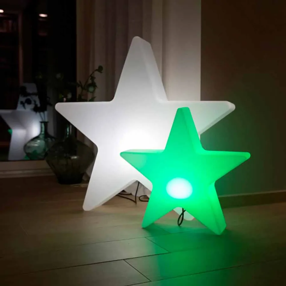 Lampe de table en polyéthylène solaire ou LED Star Design - Ringostar Viadurini