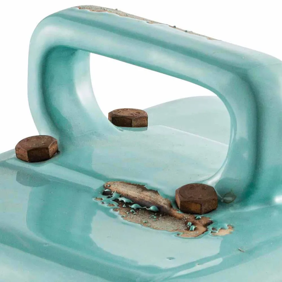 Lampe de table de style industriel en céramique et fer Valerie Viadurini