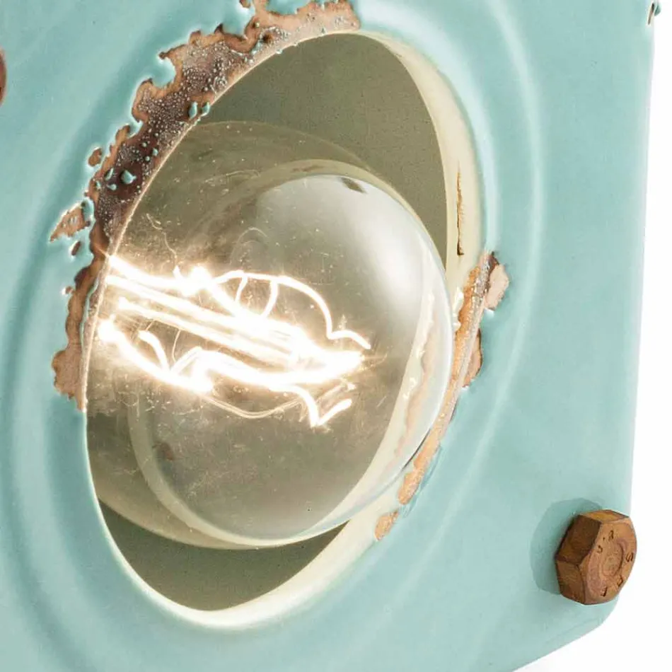 Lampe de table de style industriel en céramique et fer Valerie Viadurini