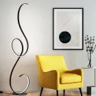 Lampadaire LED avec Structure en Métal Peint Design-Clac Viadurini